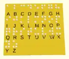 , Braille Alphabet pad cost around $0.95