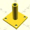 A parametric LED Holder Print cost: $.30, commercial equivalent: $14.39