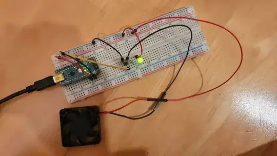 How it actually looked - but missing a resistor which I forgot to add in this (Refer to circuit)
