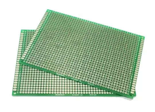 Here's an example of double-sized perf board