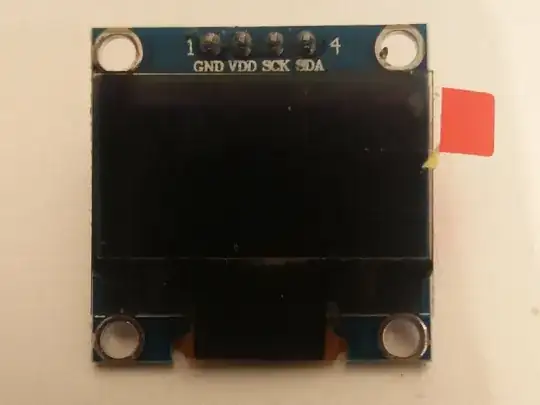SSD1306 OLED display