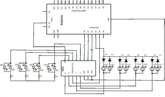 16 outputs/inputs using a CD4051