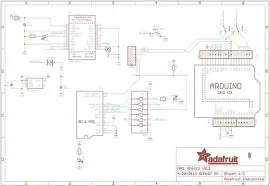 schematic of the Adafruit GPS shield