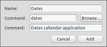 Name: Dates; Command: dates; Comment: Dates callendar application