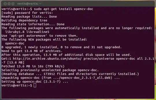 installation of opencv-doc