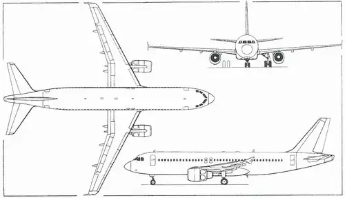 A320 3-view
