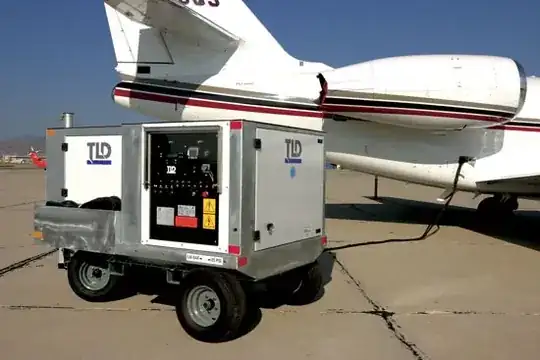 GPU connected to aircraft