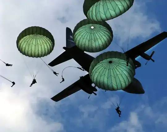 round military parachutes