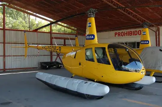 fixed floatation system on an R44