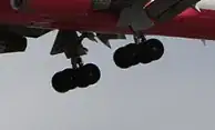 Example of the 767's gear tilt.