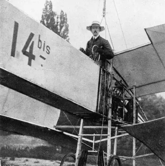 Santos-Dumont training to fly his 14bis