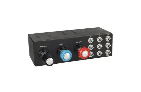 Throttle Prop Mix controls