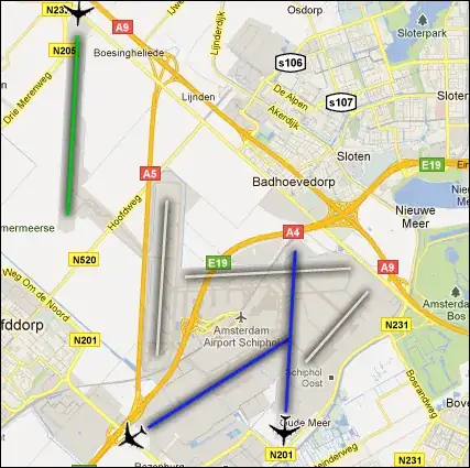 Open runways at Amsterdam Schiphol Airport