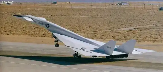 XB70 landing