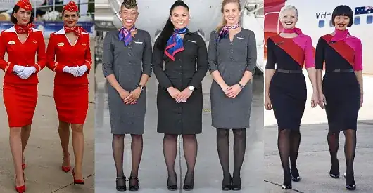 flight attendants skirt