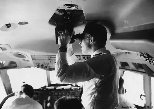 sextant operated on a VC-10