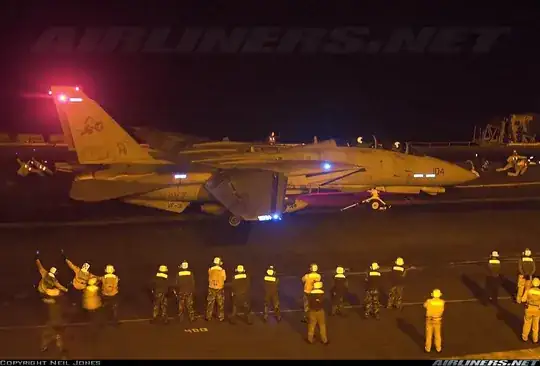 F-14 showing formation lights, from Airliners.net