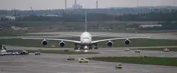 Airbus A380 with four engines