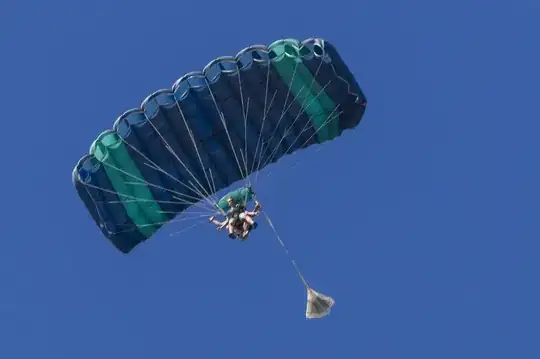 sporting ram-air parachute