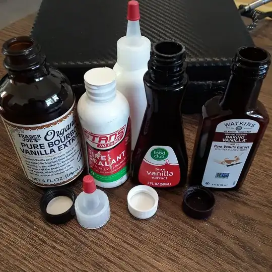vanilla extract bottles
