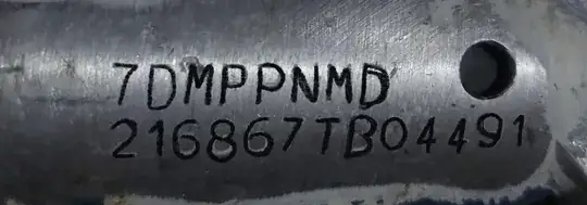 hand-traced serial numbers