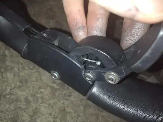 handle mechanism in normal position