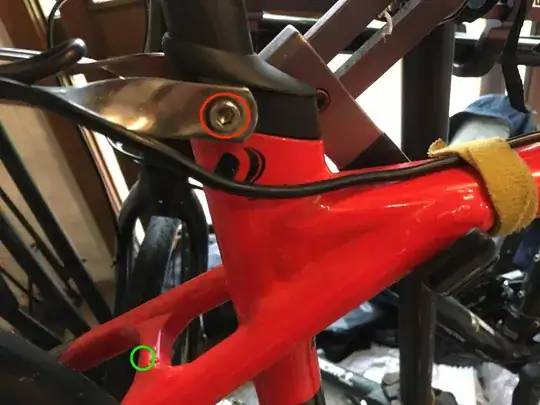 Seatstay bridge - front view