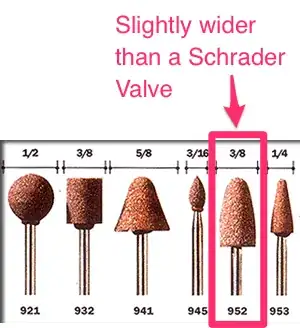 Dremel sanding tool heads