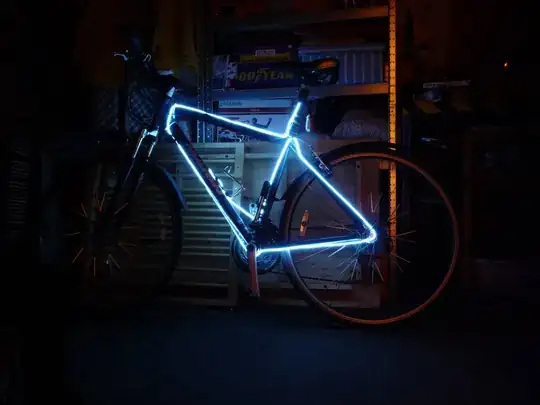 My bike with el wire