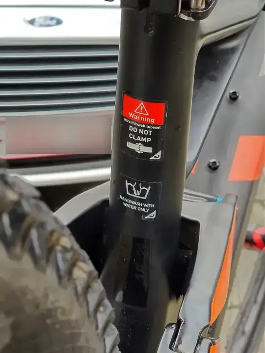 DO NOT CLAMP warning