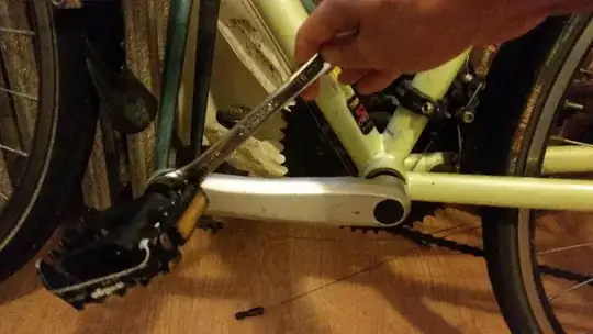 Loosening the pedals