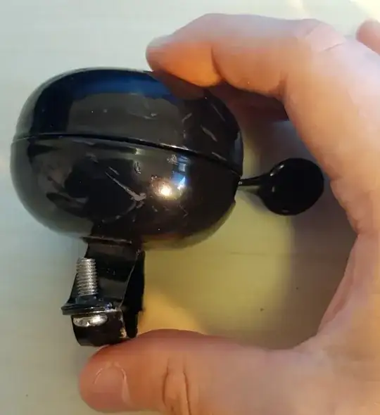 Lever-operated bicycle bell