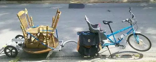 Another bike trailer load too big for the car