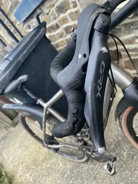 GRX shifter with damage after crash