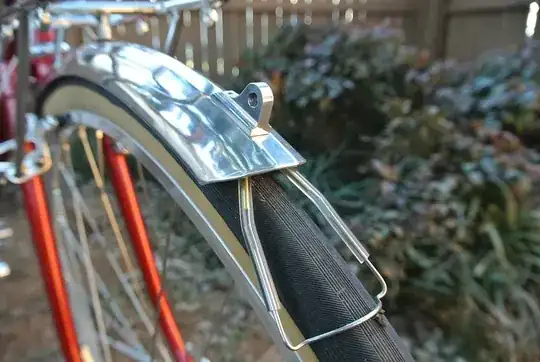 A wire tire saver mounted at the trailing edge of the rear mudguard, seems likely to struggle to maintain contact with the tire as it vibrates