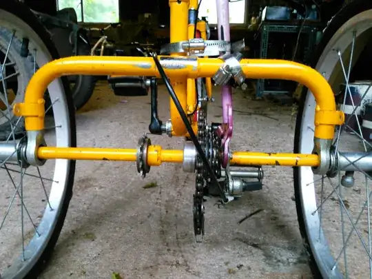 added rear derailleur held on with circlips