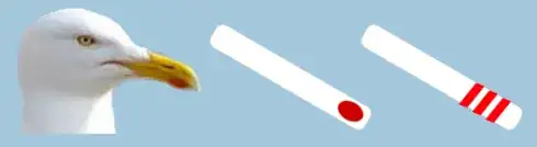 chick beak stick seagull