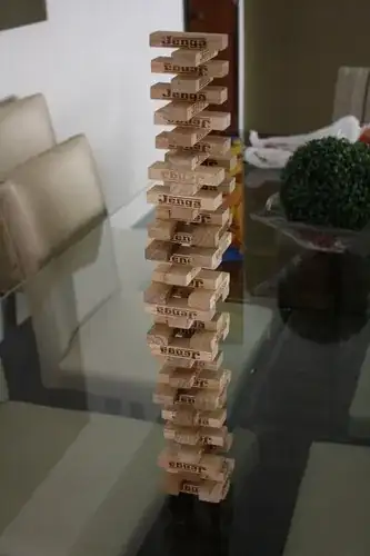 43 Level Jenga tower