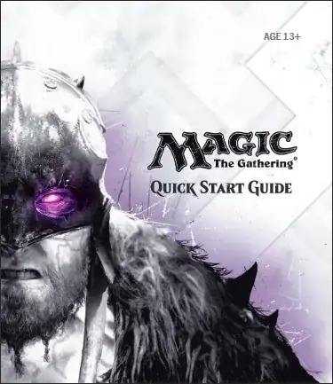 Magic the Gathering: Quick Start Guide cover. It features an angry-looking Garruk.