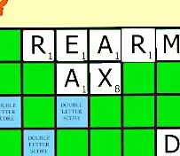 section of a scramble board as described previously