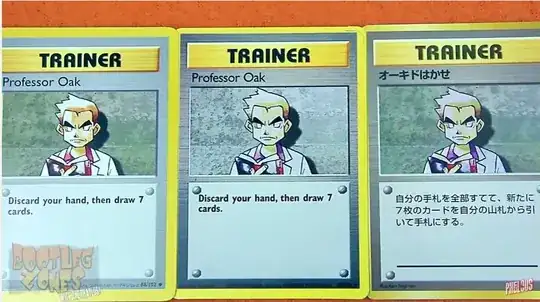 Professor Oak bootleg Pokémon card - Bootleg Zone