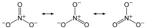 resonance Lewis structures of nitrate ion