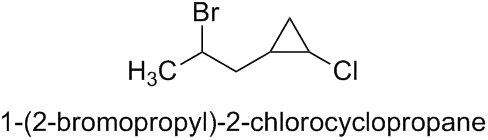 1-(2-bromopropyl)-2-chlorocyclopropane
