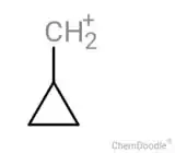 Cyclopropyl methyl cation
