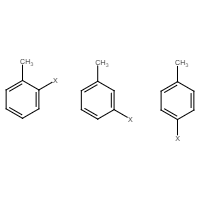 o- or p- or m-substituted toluene