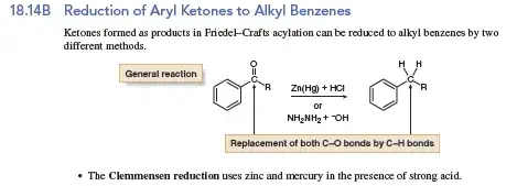 Clemmensen reduction