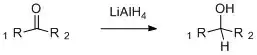 reduction of aldehydes to alcohols with LiAlH4