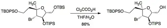 Selective removal of primary TBS ether