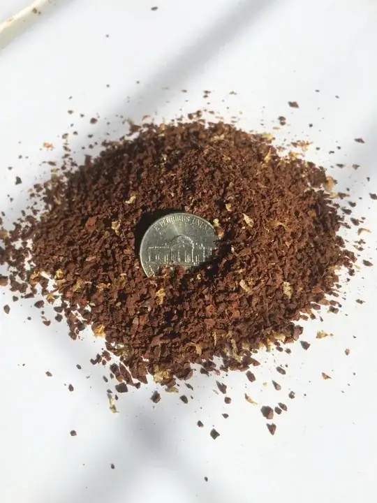 Handground french press grind