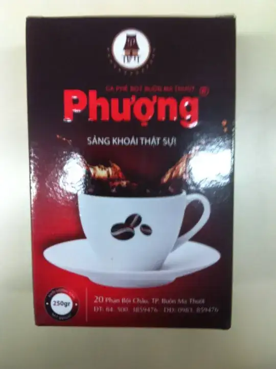 Package of Phượng coffee